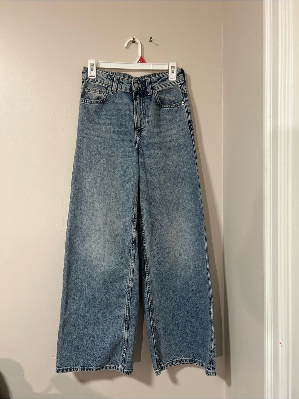 H&M Wide-Leg High-Rise Jeans - Blue